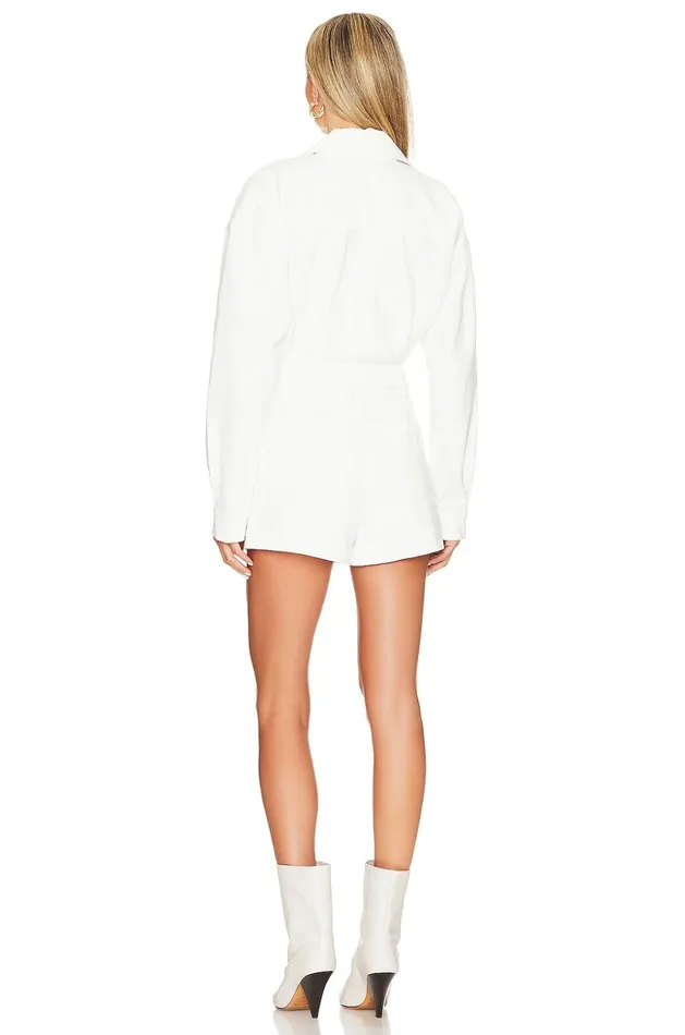 Lovers and Friends Rompers Women Frankie Romper Bone White Lovers and Friends Rompers Women Frankie Romper Bone White
