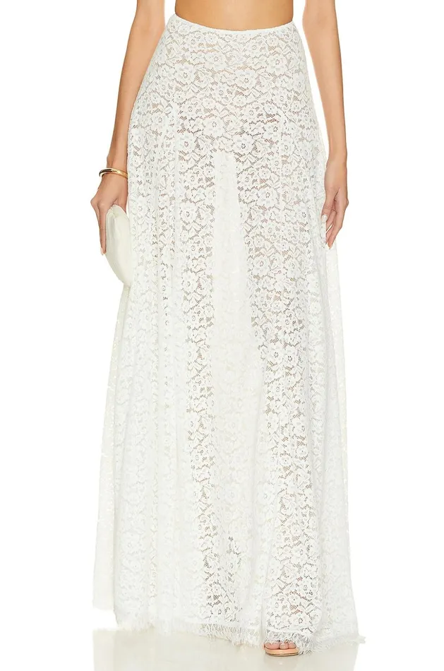 Lovers and Friends Skirts Women Emilia Skirt White Lace