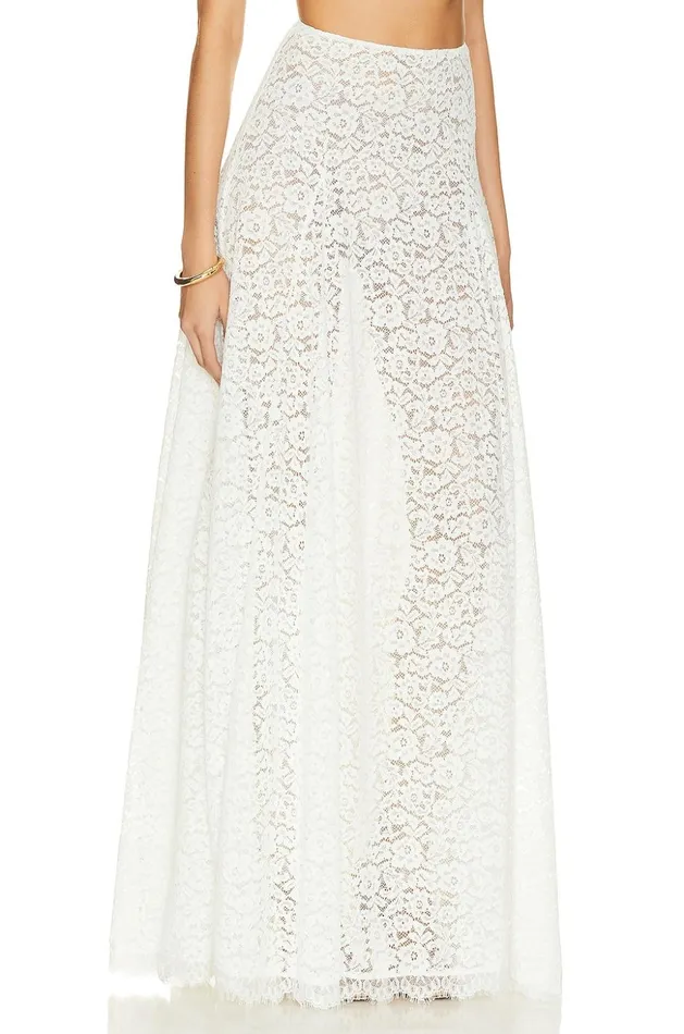 Lovers and Friends Skirts Women Emilia Skirt White Lace Lovers and Friends Skirts Women Emilia Skirt White Lace