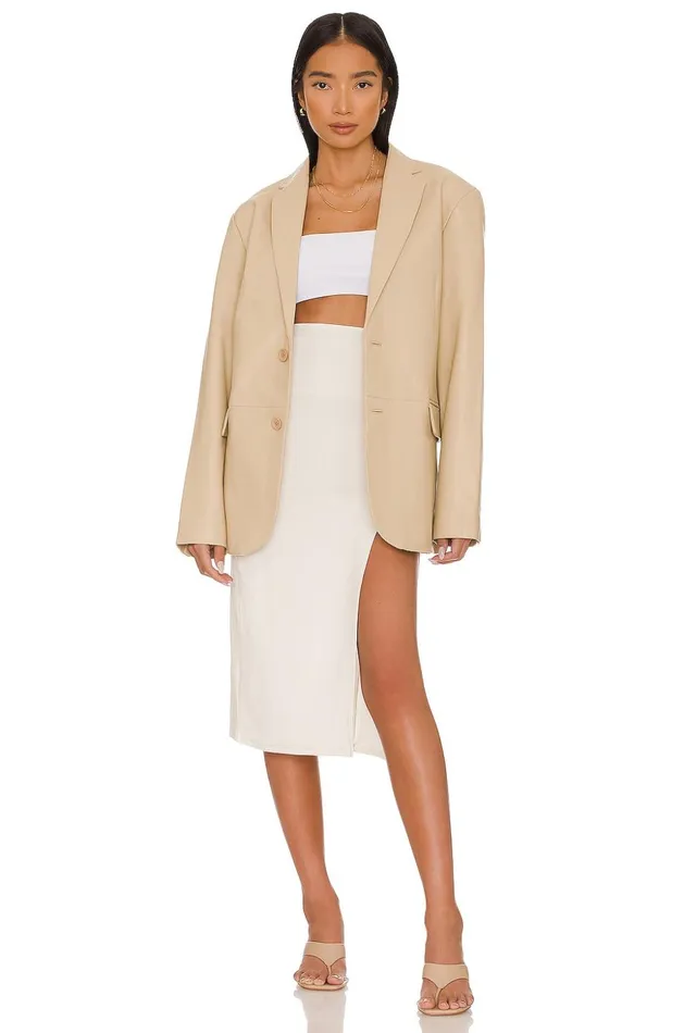 Lovers and Friends Skirts Women Liv Midi Skirt Ivory Lovers and Friends Skirts Women Liv Midi Skirt Ivory