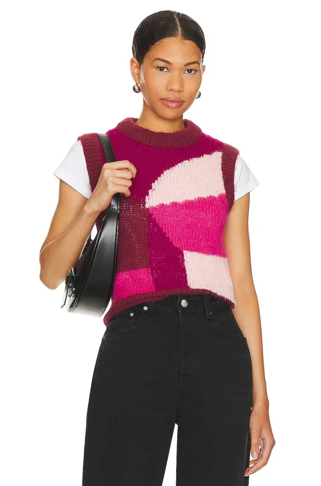 Lovers and Friends Sweaters and Knits Women Adiel Knit Vest Pink Multi
