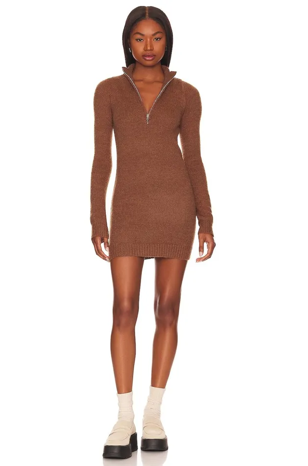 Lovers and Friends Sweaters and Knits Women Anthea Sweater Dress Dark Chocolate
