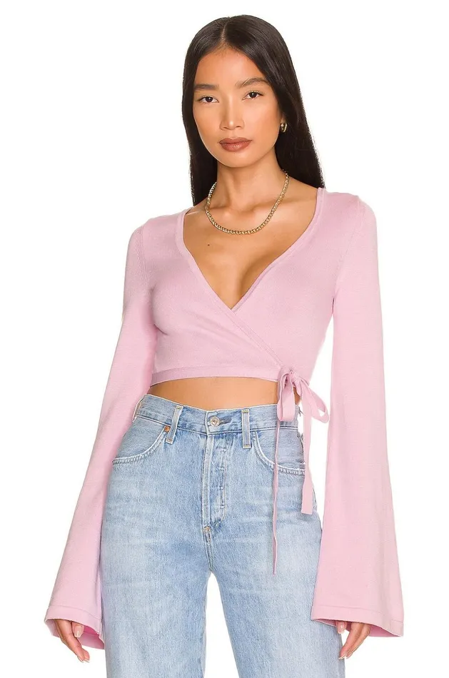 Lovers and Friends Sweaters and Knits Women Gannon Wrap Mini Cardigan Lavender