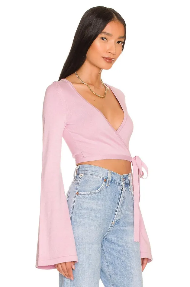 Lovers and Friends Sweaters and Knits Women Gannon Wrap Mini Cardigan Lavender Lovers and Friends Sweaters and Knits Women Gannon Wrap Mini Cardigan Lavender
