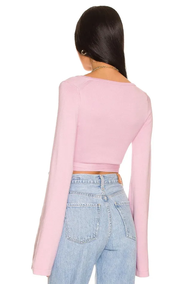 Lovers and Friends Sweaters and Knits Women Gannon Wrap Mini Cardigan Lavender Lovers and Friends Sweaters and Knits Women Gannon Wrap Mini Cardigan Lavender