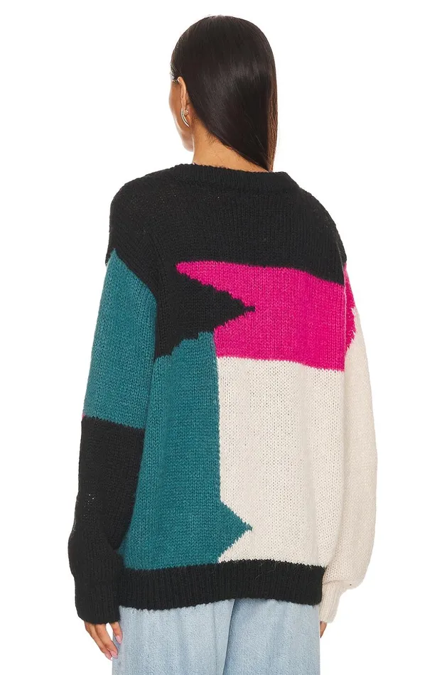 Lovers and Friends Sweaters and Knits Women Makana Pullover Red and Blue Multi Lovers and Friends Sweaters and Knits Women Makana Pullover Red and Blue Multi