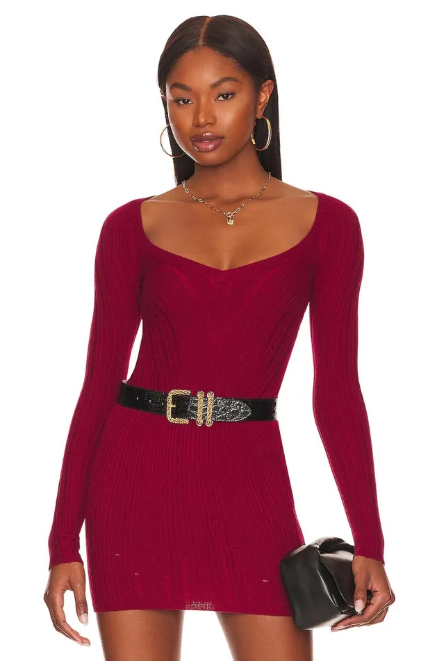 Lovers and Friends Sweaters and Knits Women Mara V Neck Pullover Wine Red