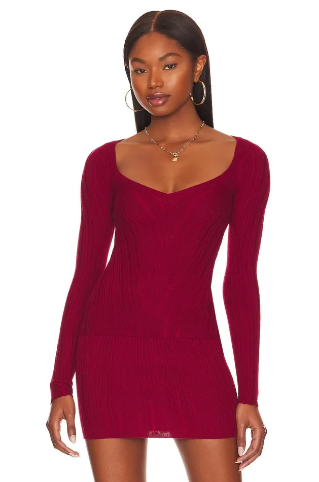 Lovers and Friends Sweaters and Knits Women Mara V Neck Pullover Wine Red