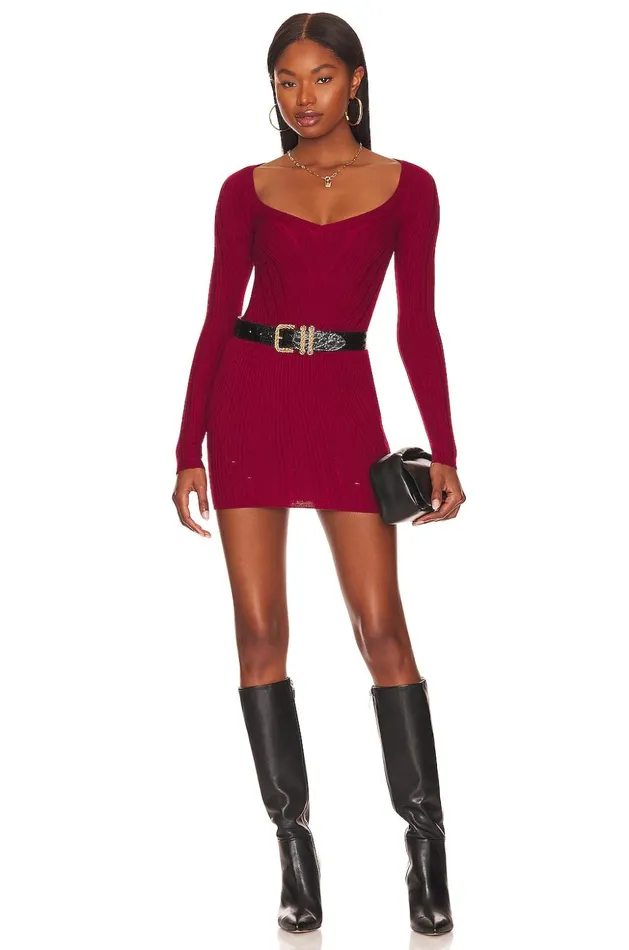 Lovers and Friends Sweaters and Knits Women Mara V Neck Pullover Wine Red