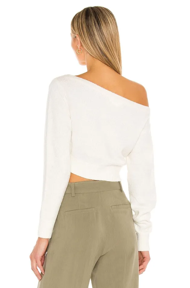 Lovers and Friends Sweaters and Knits Women Milena Off Shoulder Sweater White Lovers and Friends Sweaters and Knits Women Milena Off Shoulder Sweater White