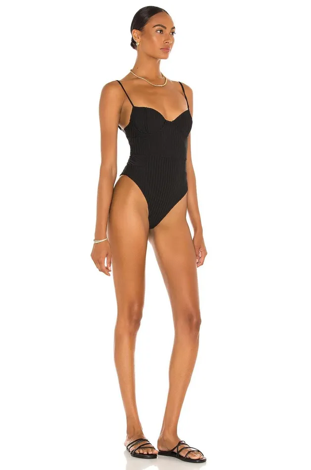 Lovers and Friends Swimsuits and CoverUps Women Gage One Piece Black Lovers and Friends Swimsuits and CoverUps Women Gage One Piece Black