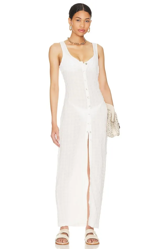 Lovers and Friends Swimsuits and CoverUps Women Laguna Bay Maxi Dress White