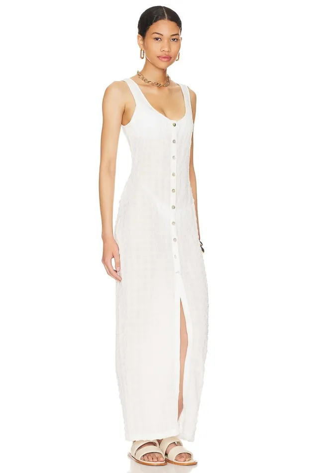Lovers and Friends Swimsuits and CoverUps Women Laguna Bay Maxi Dress White Lovers and Friends Swimsuits and CoverUps Women Laguna Bay Maxi Dress White