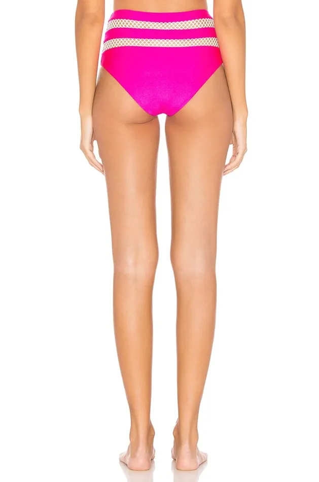 Lovers and Friends Swimwear Women Cashel High Waist Bottom Bright Pink Lovers and Friends Swimwear Women Cashel High Waist Bottom Bright Pink