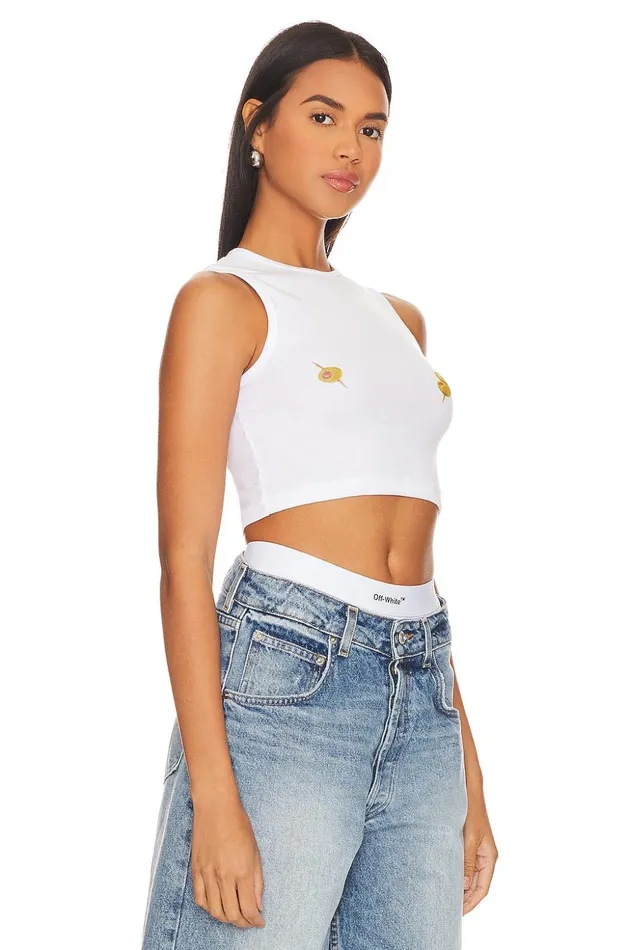 Lovers and Friends Tops Women Breakfast Club Tank White Lovers and Friends Tops Women Breakfast Club Tank White