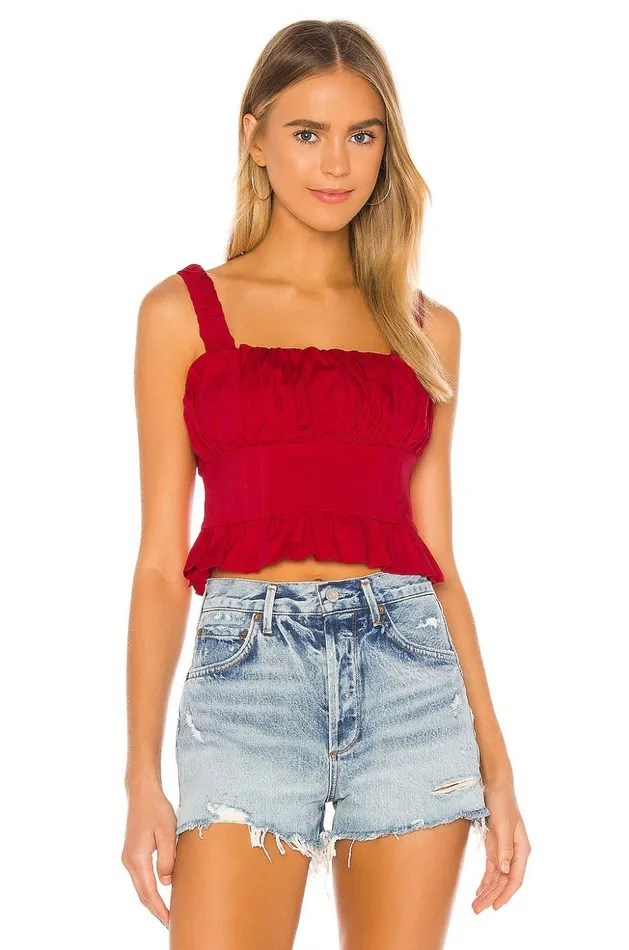 Lovers and Friends Tops Women Cole Top Cherry Red