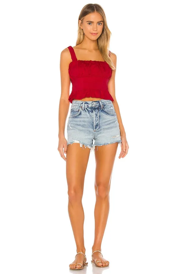 Lovers and Friends Tops Women Cole Top Cherry Red Lovers and Friends Tops Women Cole Top Cherry Red