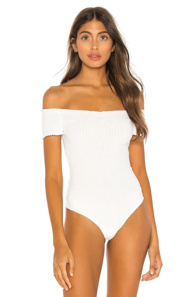 Lovers and Friends Tops Women Dana Bodysuit Ivory Lovers and Friends Tops Women Dana Bodysuit Ivory