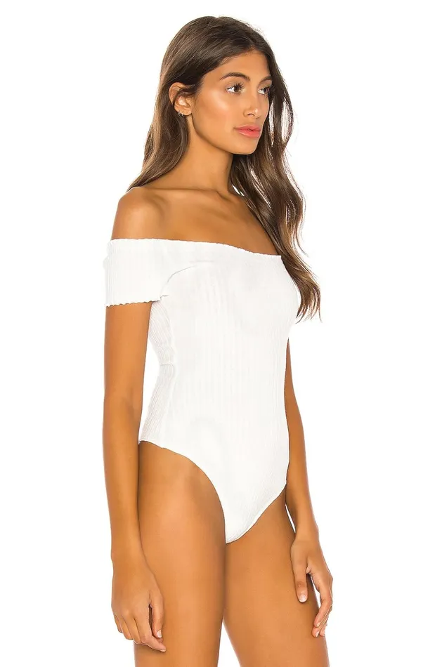 Lovers and Friends Tops Women Dana Bodysuit Ivory Lovers and Friends Tops Women Dana Bodysuit Ivory