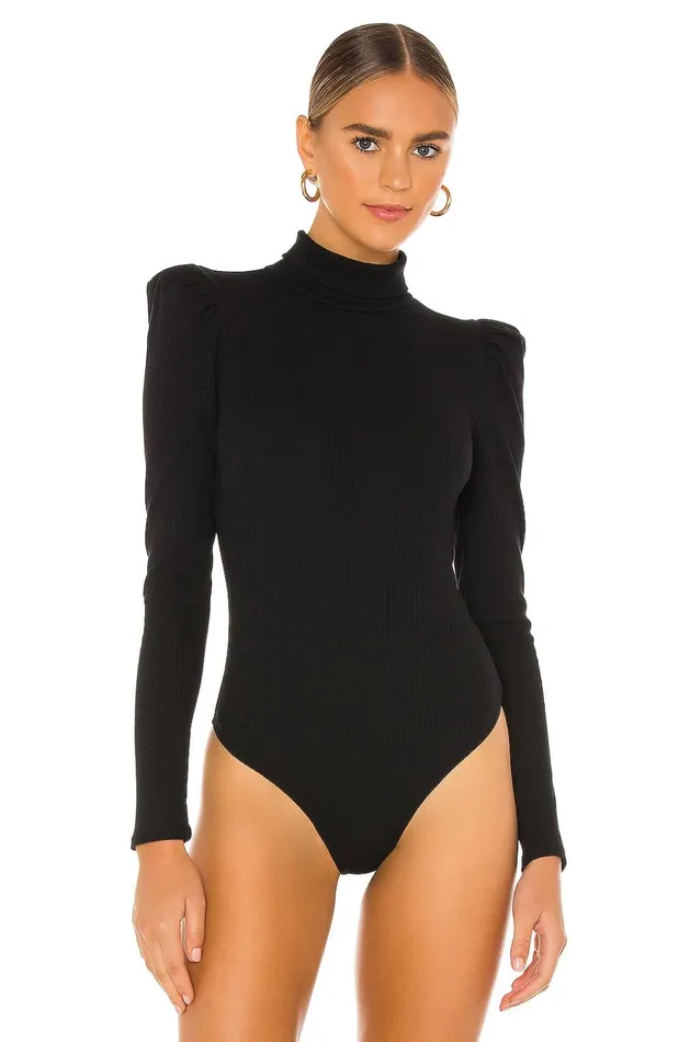 Lovers and Friends Tops Women Evelyn Bodysuit Black Lovers and Friends Tops Women Evelyn Bodysuit Black