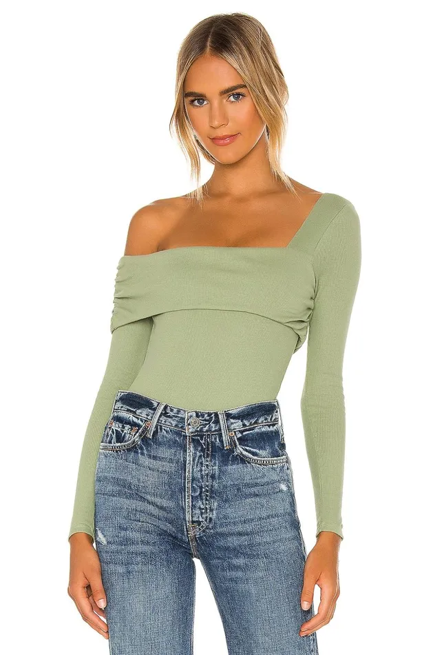 Lovers and Friends Tops Women Florence Bodysuit Dark Green