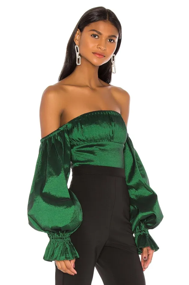 Lovers and Friends Tops Women Fraya Top Emerald Lovers and Friends Tops Women Fraya Top Emerald