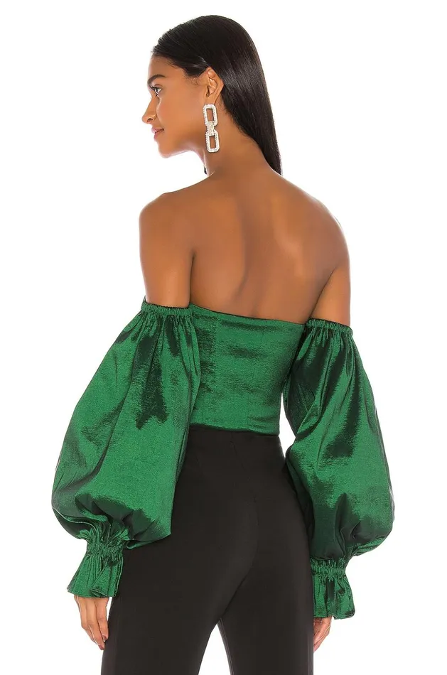 Lovers and Friends Tops Women Fraya Top Emerald Lovers and Friends Tops Women Fraya Top Emerald