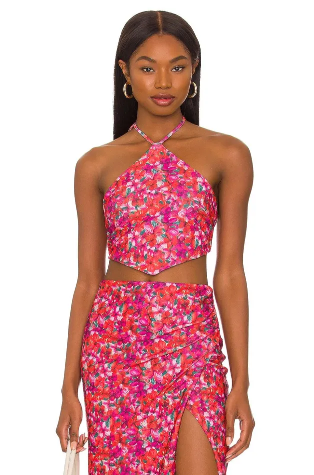 Lovers and Friends Tops Women Lana Tie Top Island Floral