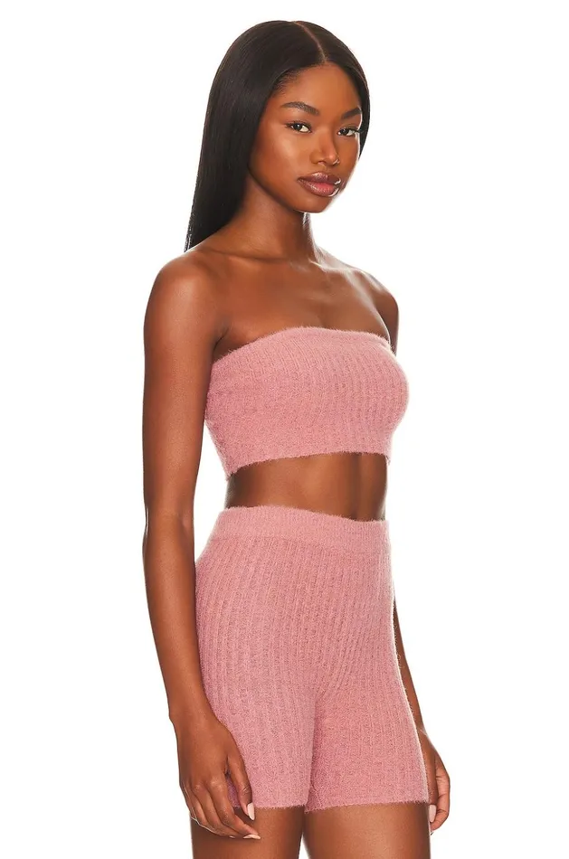 Lovers and Friends Tops Women Reign Cropped Tube Top Mauve Lovers and Friends Tops Women Reign Cropped Tube Top Mauve