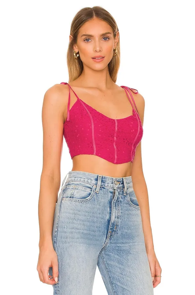 Lovers and Friends Tops Women Rosanna Bustier Top Paradise Pink Lovers and Friends Tops Women Rosanna Bustier Top Paradise Pink