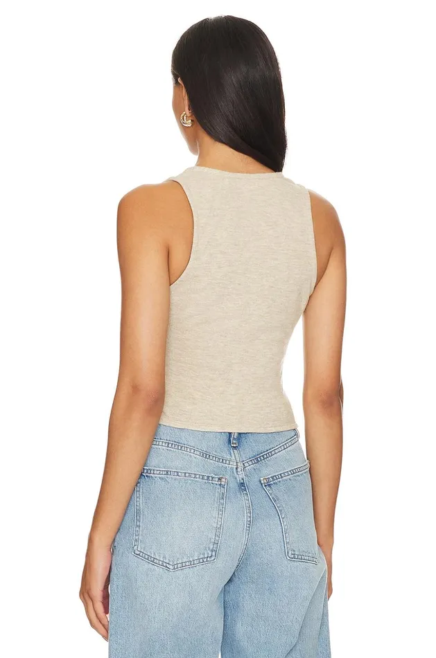 Lovers and Friends Tops Women Sally Wrap Top Oatmeal Lovers and Friends Tops Women Sally Wrap Top Oatmeal
