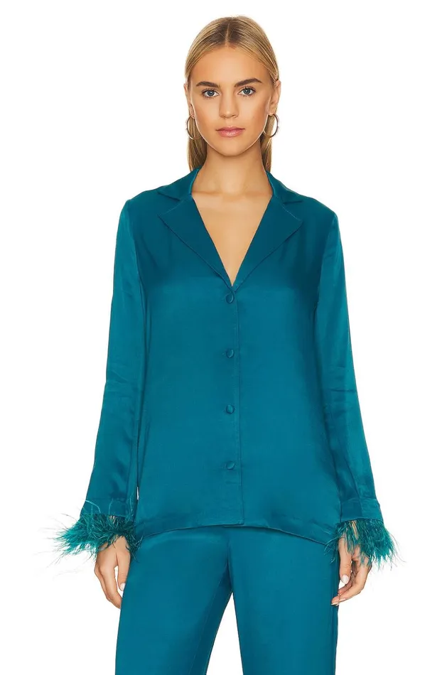 Lovers and Friends Tops Women Trish Top Deep Cyan