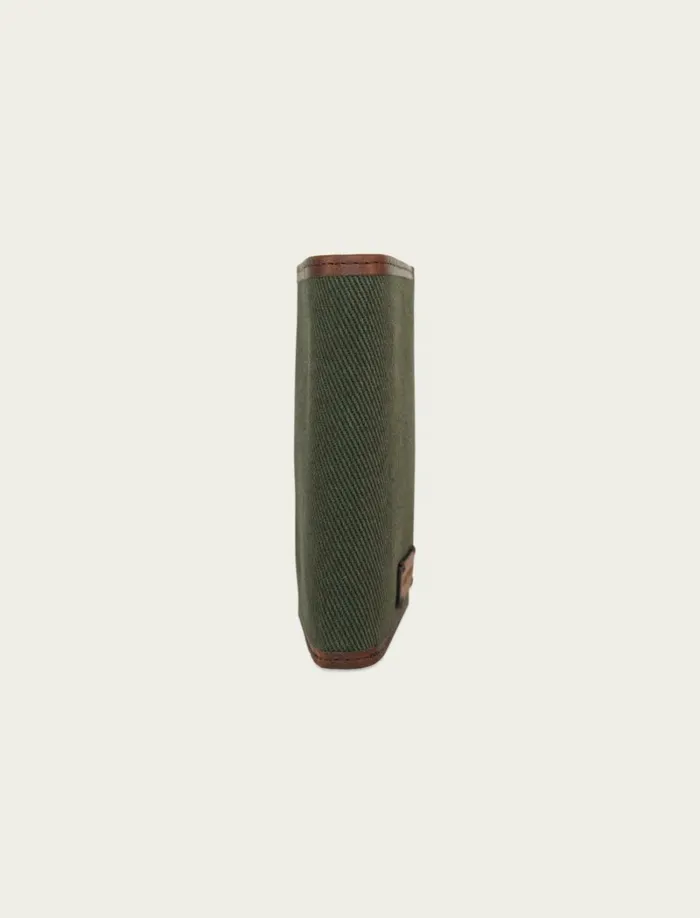 Lucky Brand Bags and Wallets Men Canvas With Leather Trim Trifold Wallet Light Green