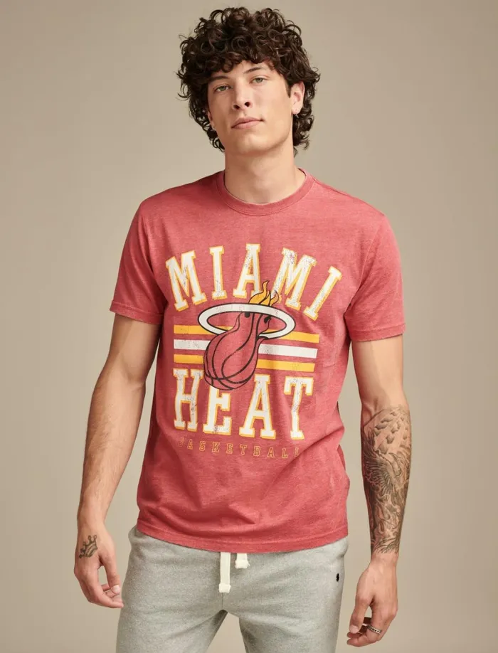 Lucky Brand Graphic Tees Men Heat Graphic Tee 636 Red