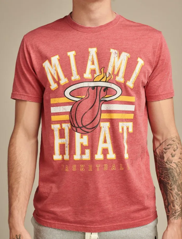 Lucky Brand Graphic Tees Men Heat Graphic Tee 636 Red