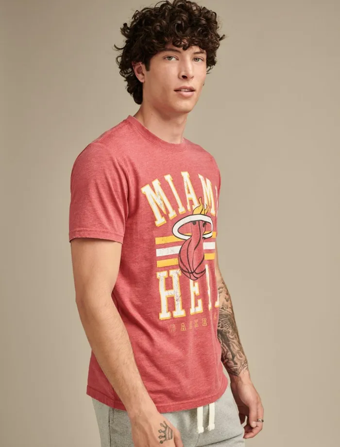 Lucky Brand Graphic Tees Men Heat Graphic Tee 636 Red