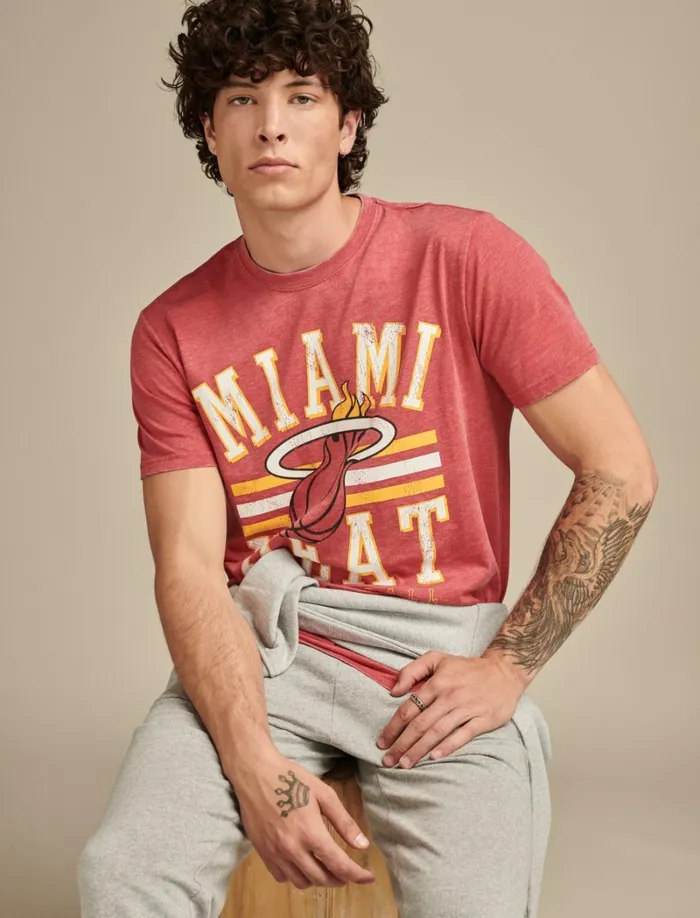 Lucky Brand Graphic Tees Men Heat Graphic Tee 636 Red