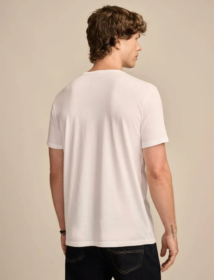 Lucky Brand Graphic Tees Men Pink Floyd Dark Side Marshmallow