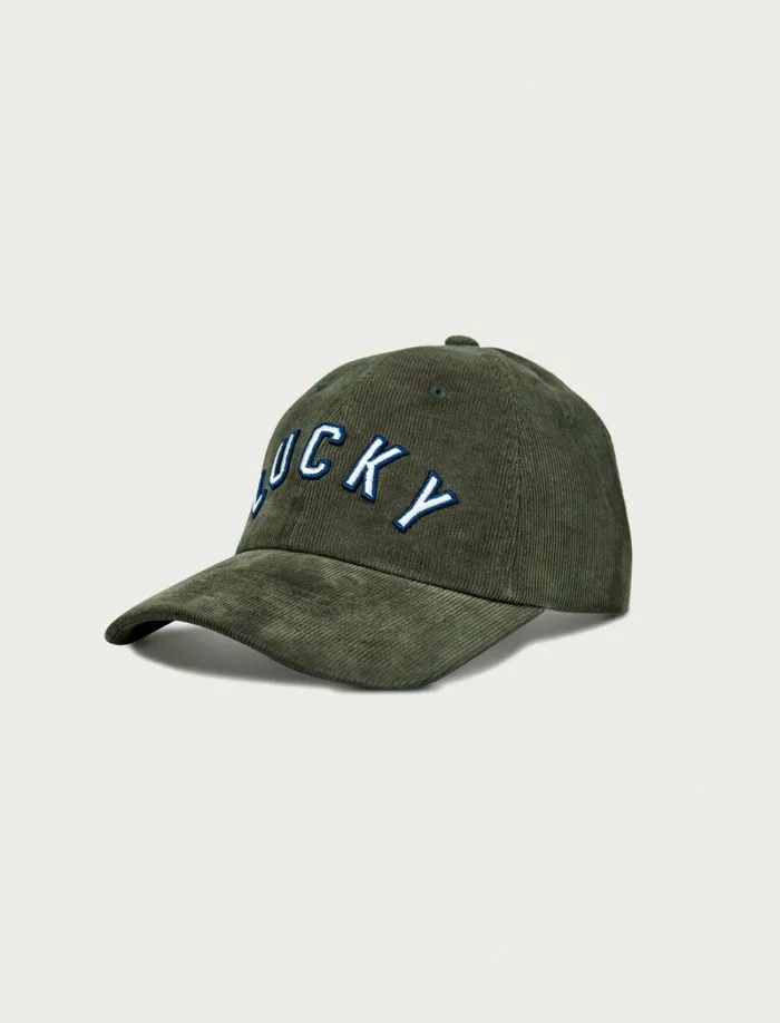 Lucky Brand Hats Men Lucky Corduroy Baseball Hat Olive Branch