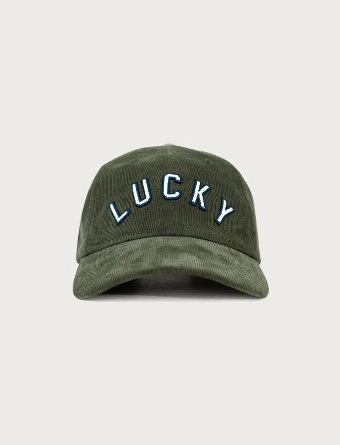 Lucky Brand Hats Men Lucky Corduroy Baseball Hat Olive Branch
