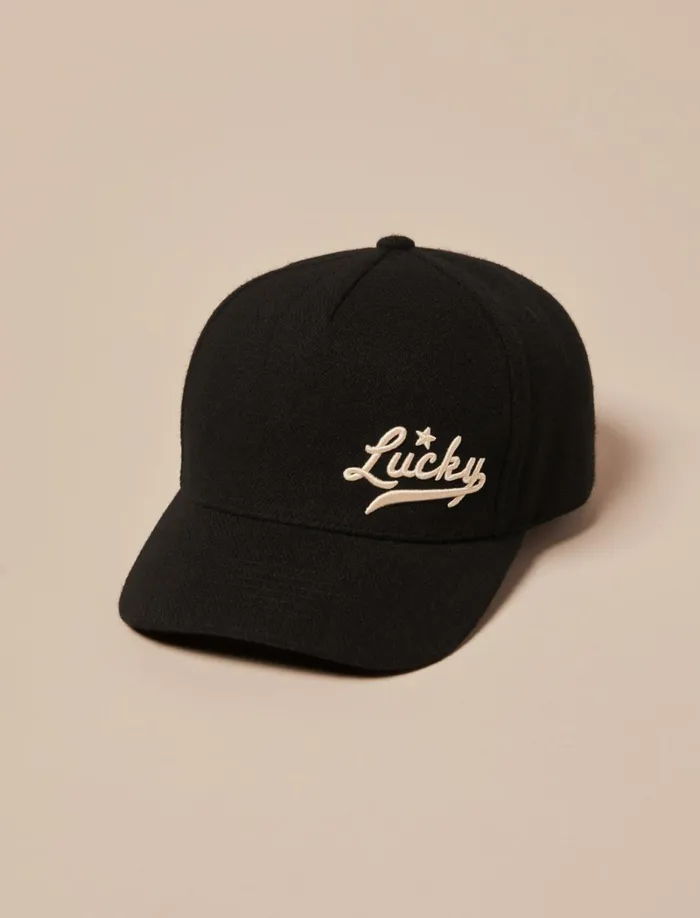 Lucky Brand Hats Men Wool Baseball Hat Black