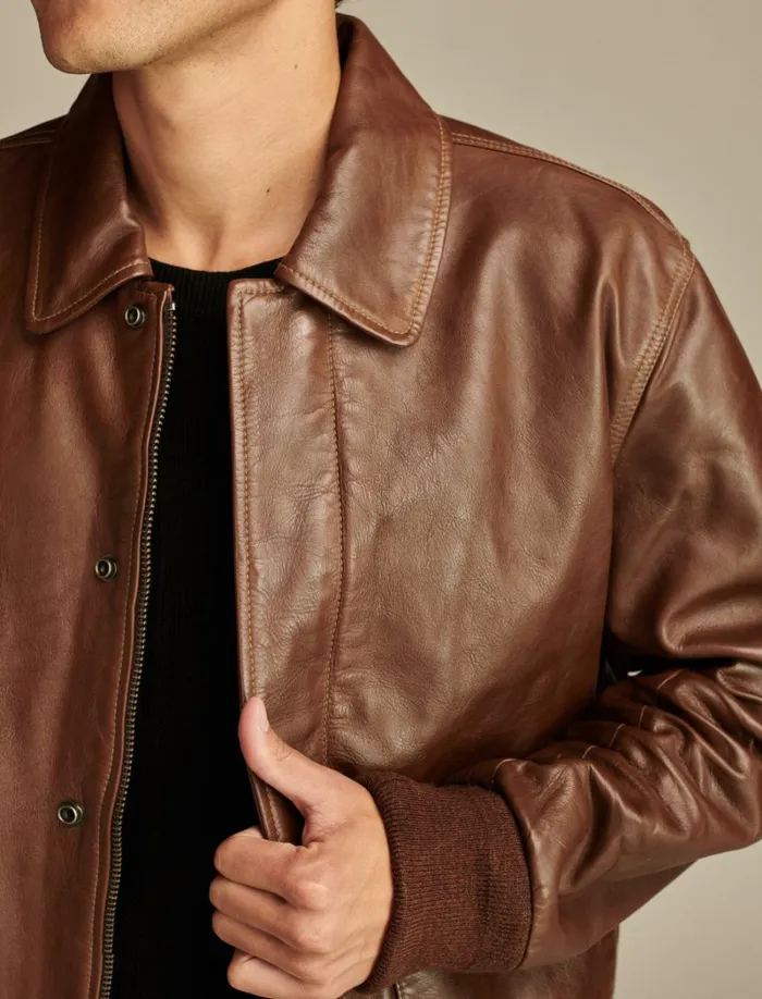 Lucky Brand Jackets and Outerwear Men A2 Flight Jacket Tobacco Brown