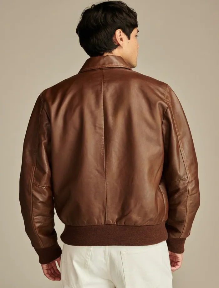 Lucky Brand Jackets and Outerwear Men A2 Flight Jacket Tobacco Brown
