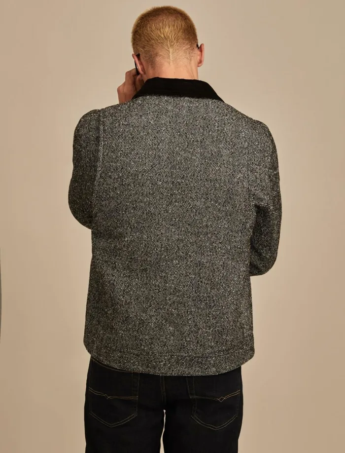 Lucky Brand Jackets and Outerwear Men Herringbone Jacket Black Multi