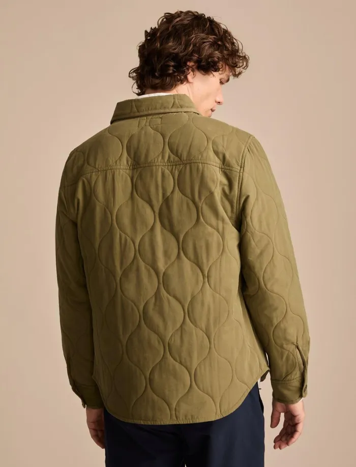 Lucky Brand Jackets and Outerwear Men Quilted Shirt Jacket Olive Night