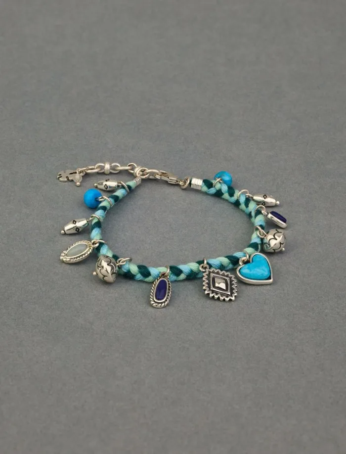 Lucky Brand Jewelry Women Chord Charm Bracelet Silver