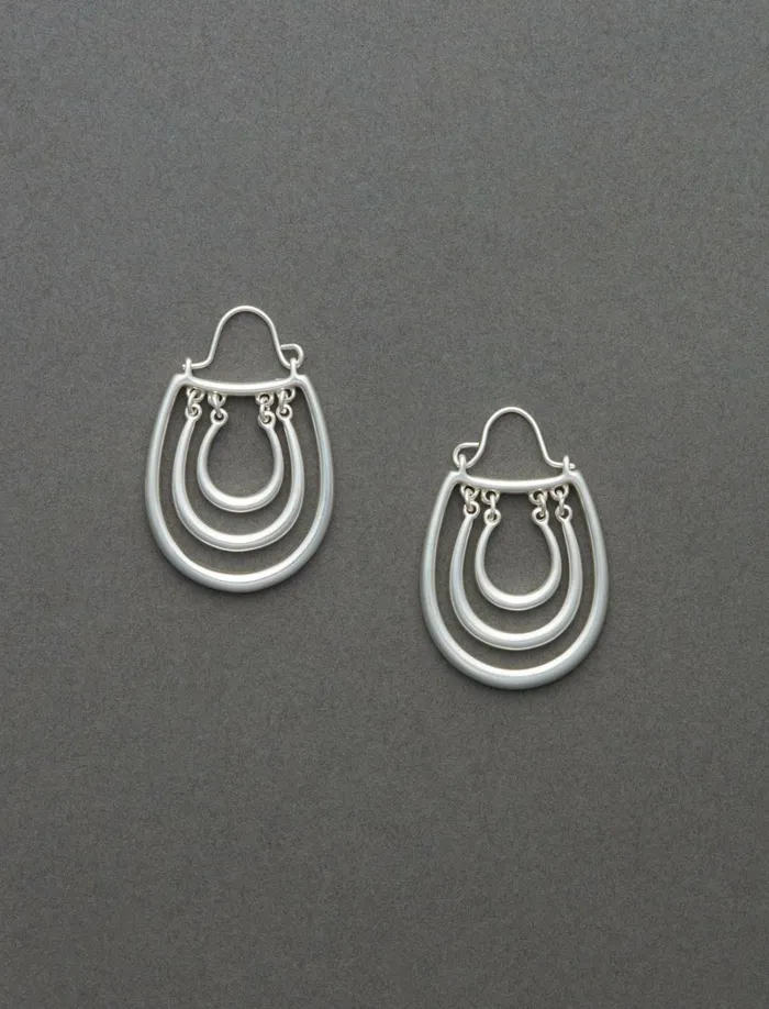 Lucky Brand Jewelry Women Open Drop Earring Silver