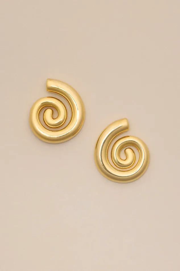 Lucky Brand Jewelry Women Swirl Earrings Gold