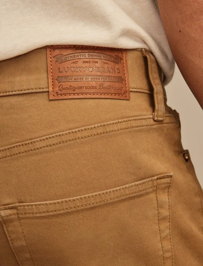 Lucky Brand Pants Men 410 Athletic Straight Tuscan Tan Wash