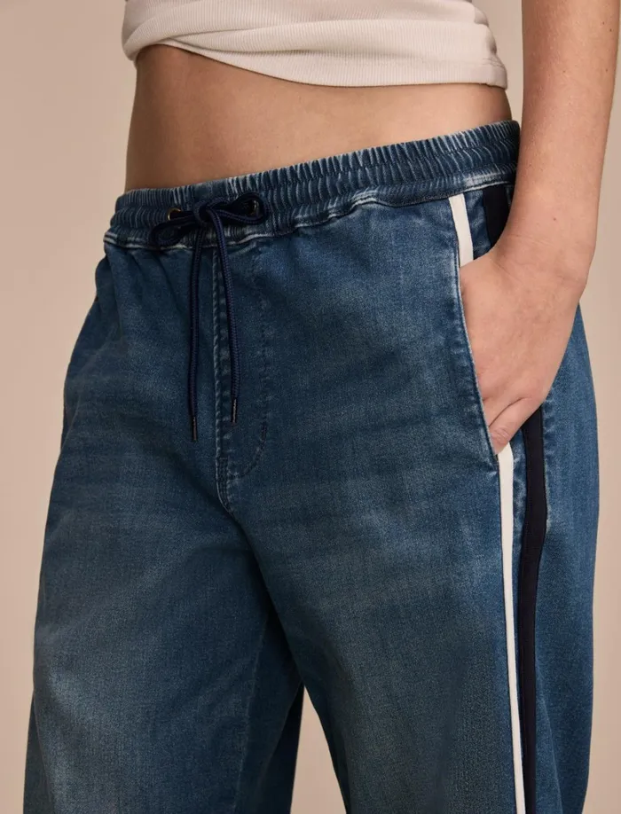 Lucky Brand Pants Women Denim Track Pants Bona Fide Wash